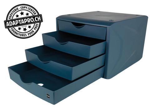 Module &agrave; 4 tiroirs HELIT chameleon - bleu