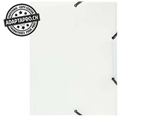 Chemise &agrave; &eacute;lastique KOLMA - blanc - A4 capacit&eacute; 15mm