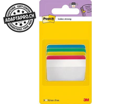 Post-it Index Strong Filing - cavaliers coud&eacute;s - 4 couleurs * 6 pi&egrave;ces