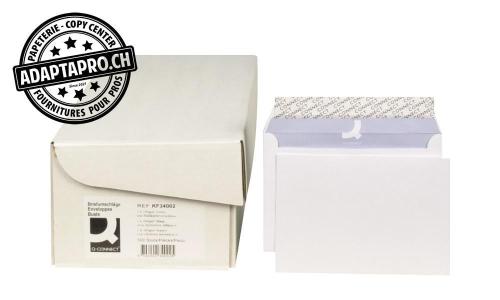 Enveloppes Q-CONNECT - C6 - 100g - sans fen&ecirc;tre - 500 pces