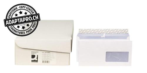 Enveloppes Q-CONNECT - C6/5 - 100g - fen&ecirc;tre &agrave; droite - 500 pces