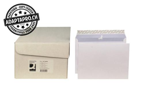 Enveloppes Q-CONNECT - C5 - 100g - sans fen&ecirc;tre - 500 pces