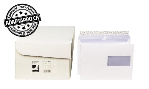 Enveloppes Q-CONNECT - C5 - 100g - fen&ecirc;tre &agrave; droite - 500 pces