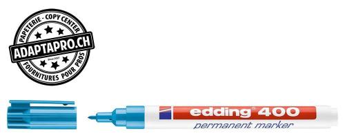 Marqueur permanent - EDDING 400 - 010 - bleu clair