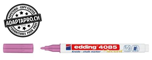 Marqueur craie liquide - EDDING 4085 - 079 - rose m&eacute;tal