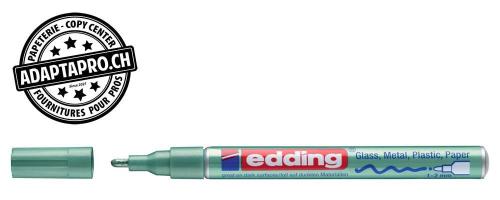 Marqueur de peinture - EDDING 751 - CREA - 074 - vert m&eacute;tal