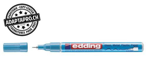 Marqueur de peinture - EDDING 780 - CREA - 070 - bleu clair m&eacute;tal