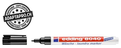 Marqueur sp&eacute;cial tissu - EDDING 8040 - 001 - noir