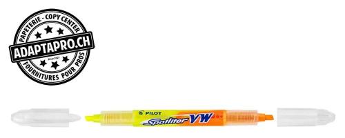 Surligneur &agrave; 2 couleurs - PILOT SPOTLITER VW - jaune/orange