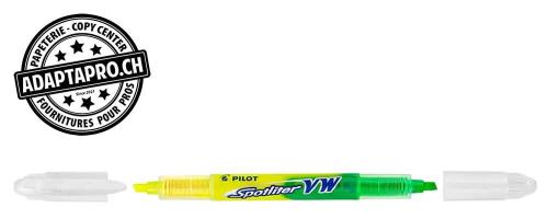 Surligneur &agrave; 2 couleurs - PILOT SPOTLITER VW - jaune/vert