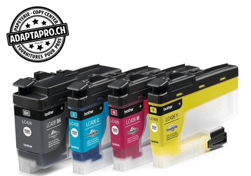 Cartouches d'encre/t&ecirc;tes d'impression BROTHER - LC-426 - Pack de 4 couleurs (CMJN)