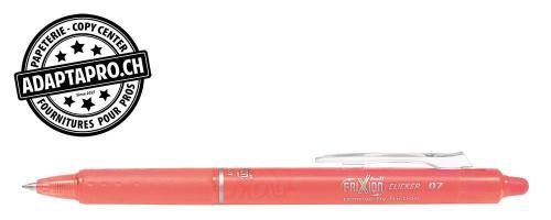 Stylo effa&ccedil;able - PILOT FRIXION Ball Clicker - 0.7 - corail rose vif