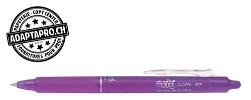 Stylo effa&ccedil;able - PILOT FRIXION Ball Clicker - 0.7 - lilas