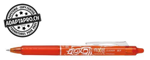 Stylo effa&ccedil;able - PILOT FRIXION Ball Clicker - 0.7 - orange