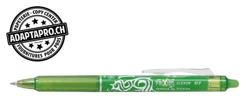 Stylo effa&ccedil;able - PILOT FRIXION Ball Clicker - 0.7 - vert clair