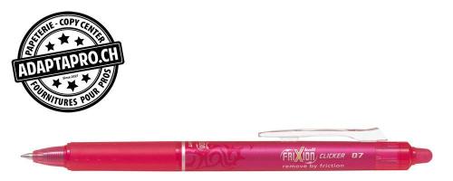 Stylo effa&ccedil;able - PILOT FRIXION Ball Clicker - 0.7 - rose vif
