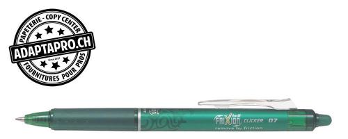 Stylo effa&ccedil;able - PILOT FRIXION Ball Clicker - 0.7 - vert