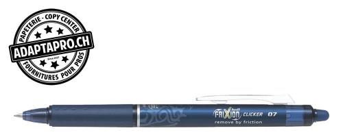 Stylo effa&ccedil;able - PILOT FRIXION Ball Clicker - 0.7 - bleu noir