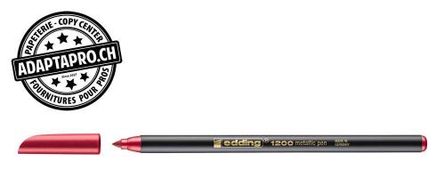 Feutre de coloriage - EDDING 1200 - 072 - rouge-m&eacute;talis&eacute;