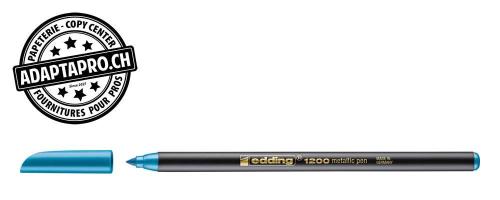Feutre de coloriage - EDDING 1200 - 073 - bleu-m&eacute;talis&eacute;
