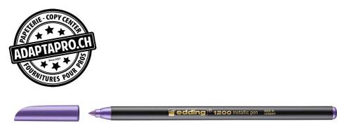 Feutre de coloriage - EDDING 1200 - 078 - violet-m&eacute;talis&eacute;