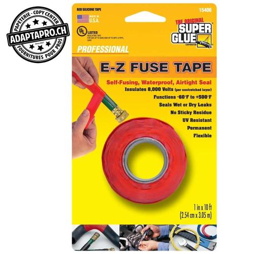 Ruban adh&eacute;sif Super Glue E-Z Fuse Rouge - Rouleau 3m
