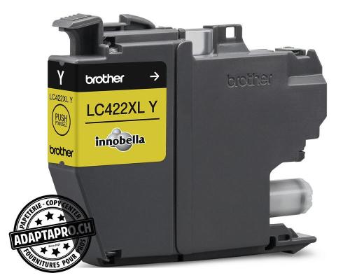 Cartouches d'encre/t&ecirc;tes d'impression BROTHER - LC-422XLY - YELLOW XL