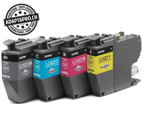 Cartouches d'encre/têtes d'impression BROTHER - LC-422 Pack - 4 couleurs