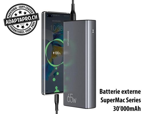 Batterie externe USAMS SuperMac Series - 30'000mAh