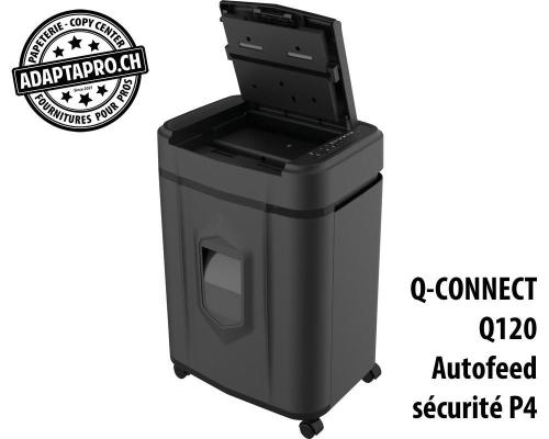 Destructeur de documents Q-CONNECT&reg; Q120 Autofeed - s&eacute;curit&eacute; P4