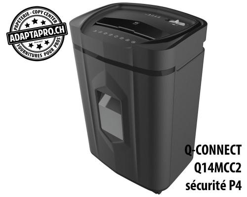 Destructeur de documents Q-CONNECT&reg; Q14MCC2 - s&eacute;curit&eacute; P4