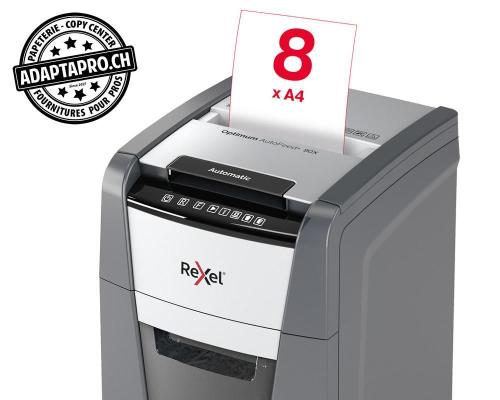 Destructeur de documents REXEL® Optimum AutoFeed+ 90X - sécurité P4