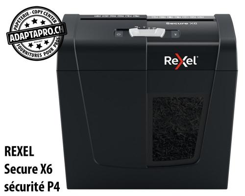 Destructeur de documents REXEL&reg; Secure X6 - s&eacute;curit&eacute; P4