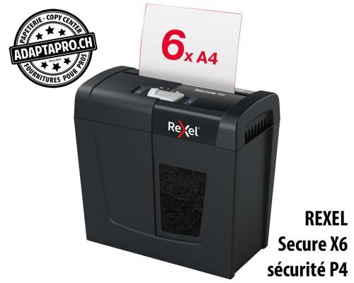 Destructeur de documents REXEL&reg; Secure X6 - s&eacute;curit&eacute; P4