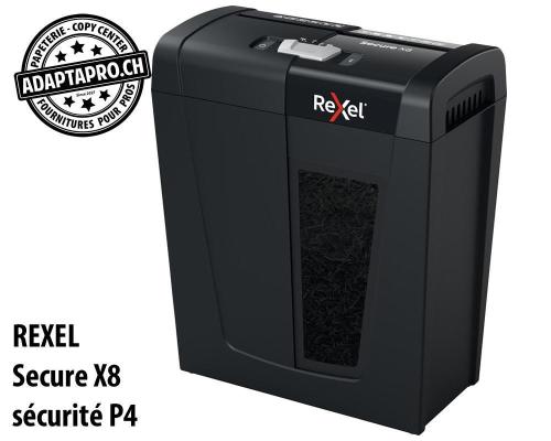 Destructeur de documents REXEL&reg; Secure X8 - s&eacute;curit&eacute; P4