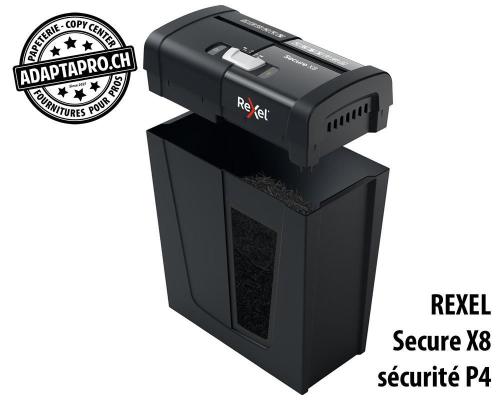 Destructeur de documents REXEL® Secure X8 - sécurité P4