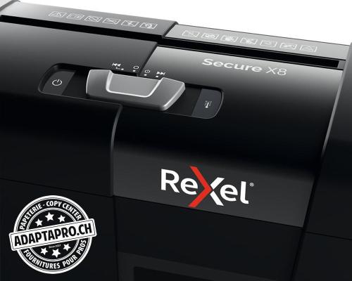 Destructeur de documents REXEL® Secure X8 - sécurité P4