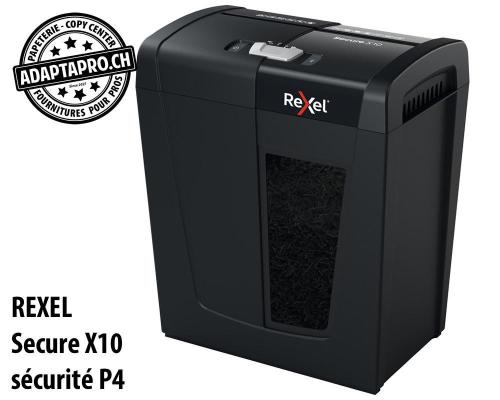 Destructeur de documents REXEL&reg; Secure X10 - s&eacute;curit&eacute; P4