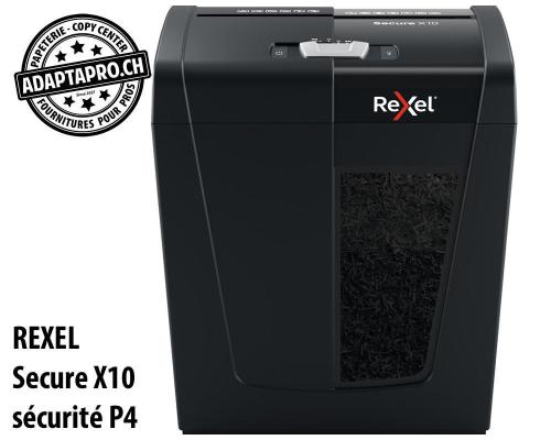 Destructeur de documents REXEL&reg; Secure X10 - s&eacute;curit&eacute; P4
