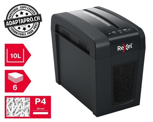 Destructeur de documents REXEL&reg; Secure X6-SL Slimline - s&eacute;curit&eacute; P4