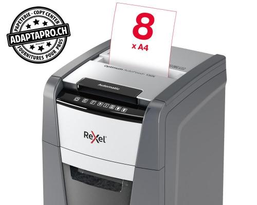 Destructeur de documents REXEL® Optimum AutoFeed+ 130X - sécurité P4