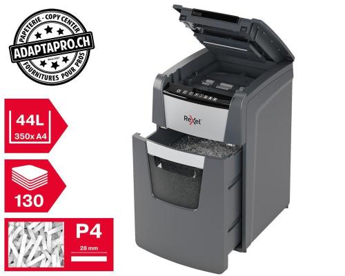 Destructeur de documents REXEL® Optimum AutoFeed+ 130X - sécurité P4