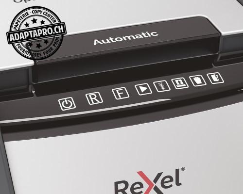 Destructeur de documents REXEL® Optimum AutoFeed+ 150X - sécurité P4