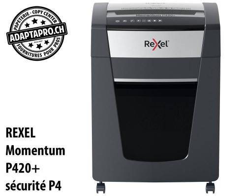 Destructeur de documents REXEL&reg; Momentum P420+ - s&eacute;curit&eacute; P4