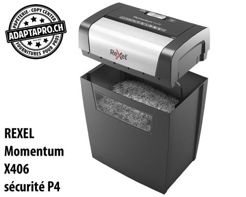 Destructeur de documents REXEL® Momentum X406 - sécurité P4