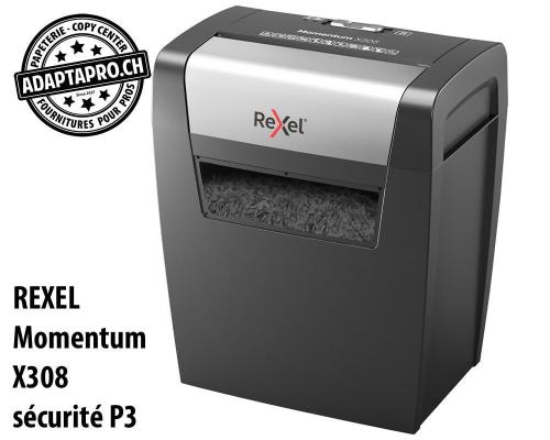 Destructeur de documents REXEL&reg; Momentum X308 - s&eacute;curit&eacute; P3