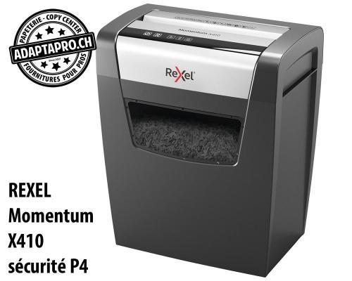 Destructeur de documents REXEL&reg; Momentum X410 - s&eacute;curit&eacute; P4