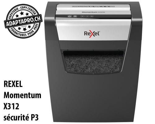 Destructeur de documents REXEL® Momentum X312 - sécurité P3