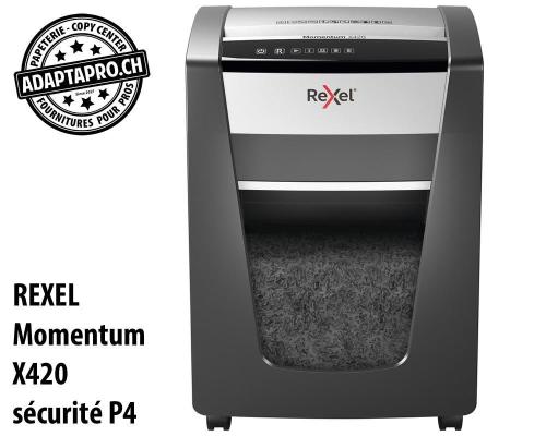 Destructeur de documents REXEL® Momentum X420 - sécurité P4