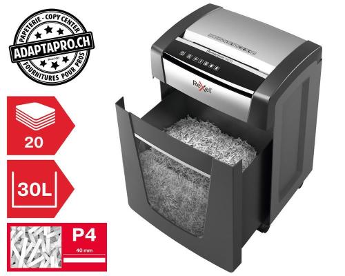 Destructeur de documents REXEL® Momentum X420 - sécurité P4